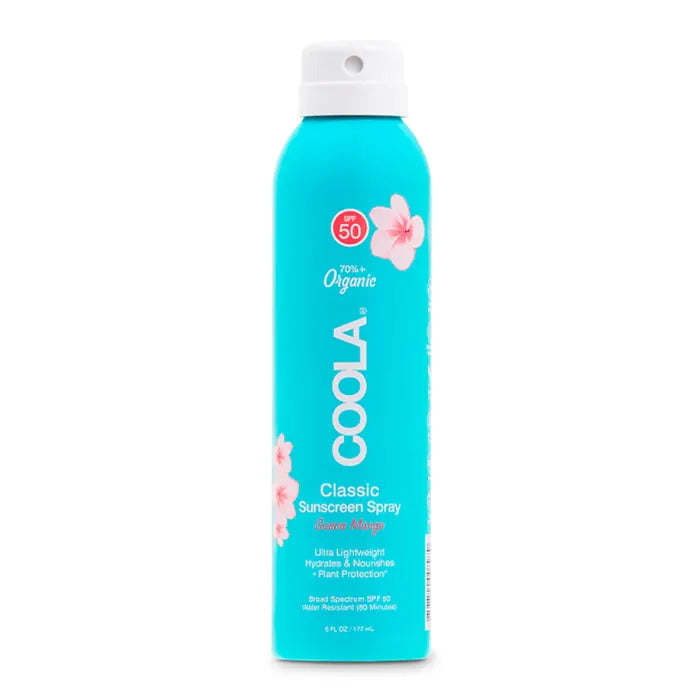 Coola Classic Body Organic Sunscreen Spray Spf50 Guava Mango 177ml