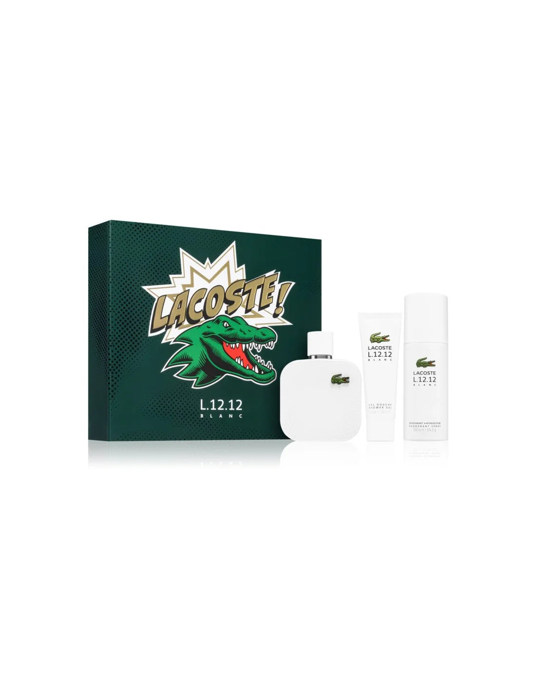 Eau De Lacoste L 12,12 Blanc Pour Homme Lote 3 Piezas