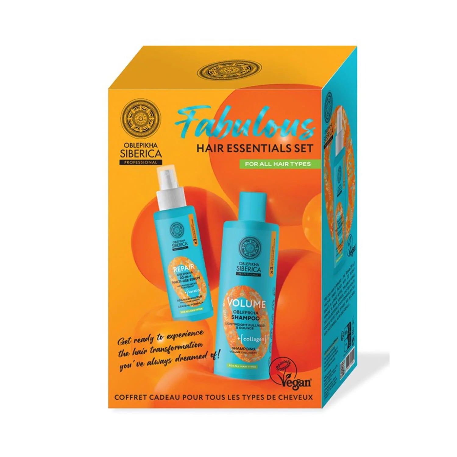 Natura Siberica Volume Repair Coffret Champu Todo Tipo De Cabello 200ml Acondicionador 200ml