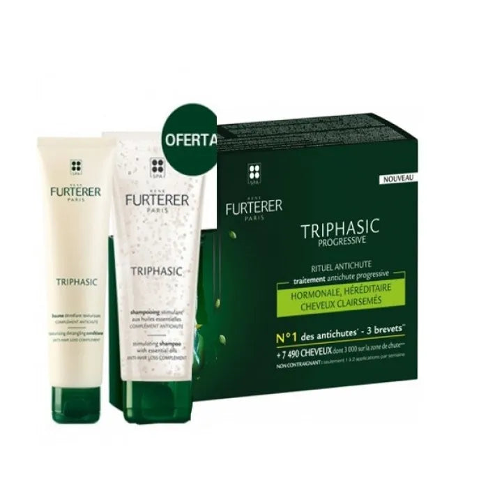 Rene Furterer Triphasic Progressive Anti-Hair Loss Treatment 8x5.5ml Set 3 Pieces 2020