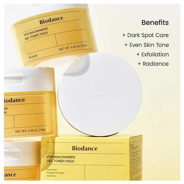 Biodance Vita Niacinamide Gel Toner 60 Pads