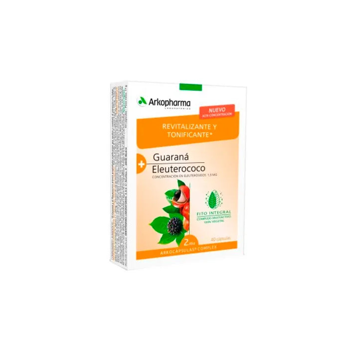 Arkopharma Guarana & Eleutherococcus 40 Capsules 