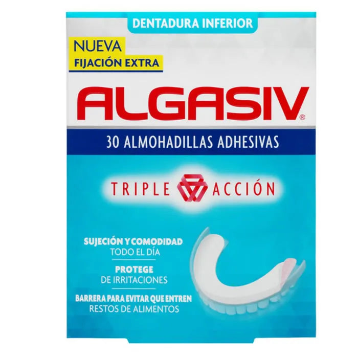 Algasiv Denture Fixative Seals Down 30 Units 