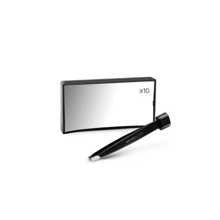 Beter Elite Rectangular Mirror X10 With Tweezer 